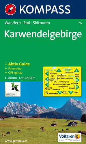 Karwendelgebirge wanderkarte - karwendelgebirge.,