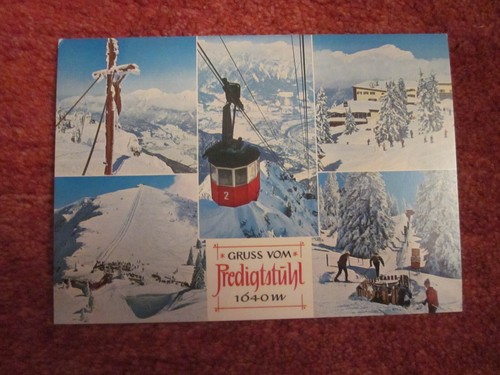Ansichtskarte skigebiet - ansichtskarte,