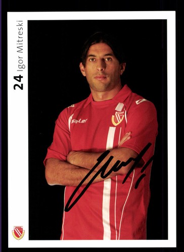 Igor mitreski autogrammkarte - igor,