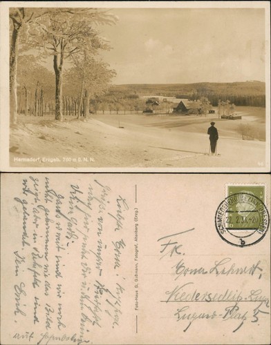 Ansichtskarte hermsdorf - ansichtskarte,
