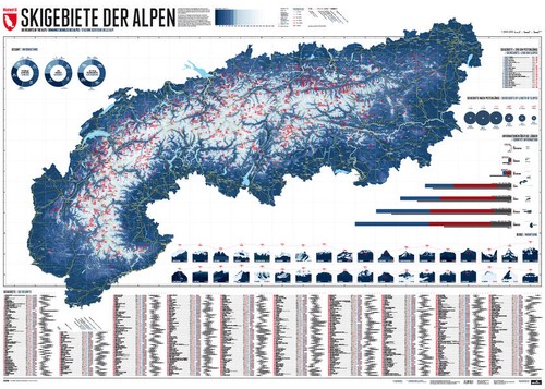 563 skigebiete der alpen - skigebiete,