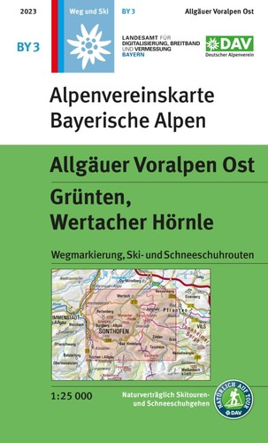 Skikarte allgäuer voralpen - skikarte,