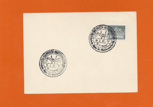 Karte mit sonderstempel - karte,