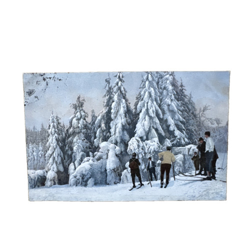 Ansichtskarte postkarte ski - postkarte,