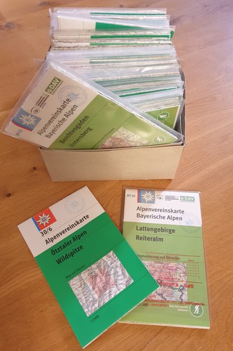 Alpenvereinskarten karte - alpenvereinskarten, av-karte