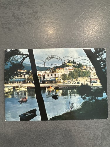 Postkarte skiathos teilansicht - postkarte,