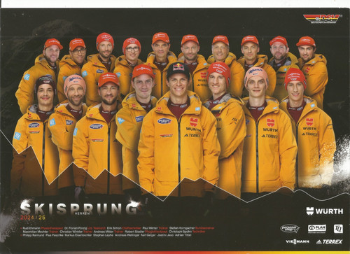Mannschaftskarte skisprung - mannschaftskarte,