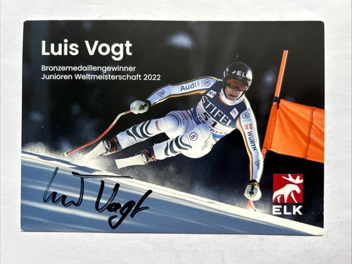 Original autogrammkarte ski - original,