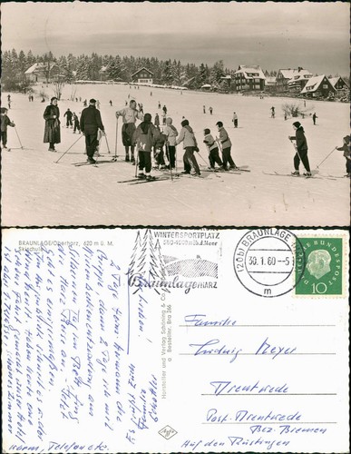Ansichtskarte braunlage - ansichtskarte,