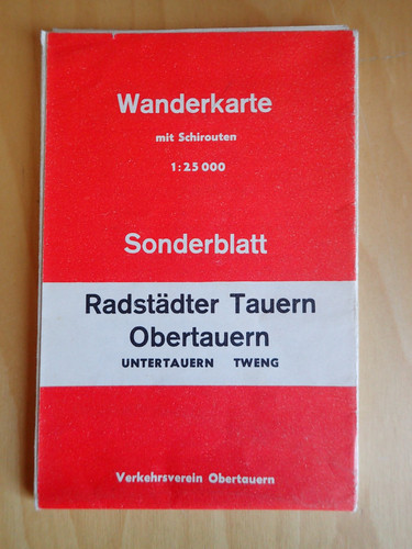 Wanderkarte radstädter tauern - wanderkarte,