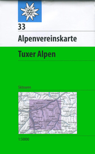 Dav alpenvereinskarte tuxer - alpenvereinskarte,