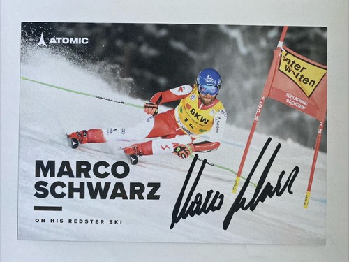 Original autogrammkarte ski - original,