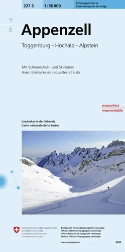 Appenzell ski wanderkarte - appenzell, ski-wanderkarte