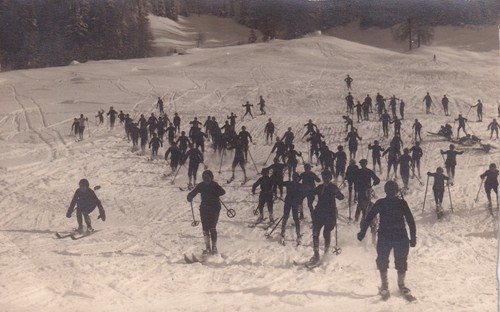 Postkarte davos jugend auf - davos, /