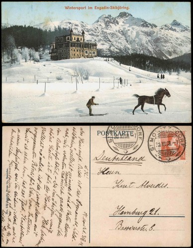 Ansichtskarte engadin - ansichtskarte,