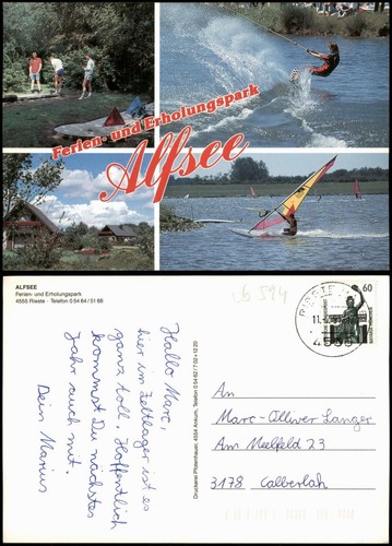 Ansichtskarte alfhausen - ansichtskarte,