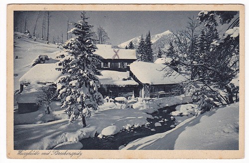 Alte postkarte wurzhütte - postkarte,