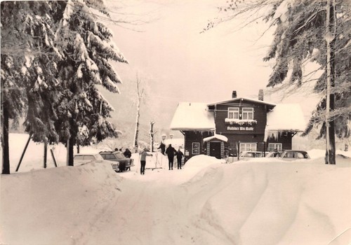 Ruhlaer skihütte ruhla im - ak,