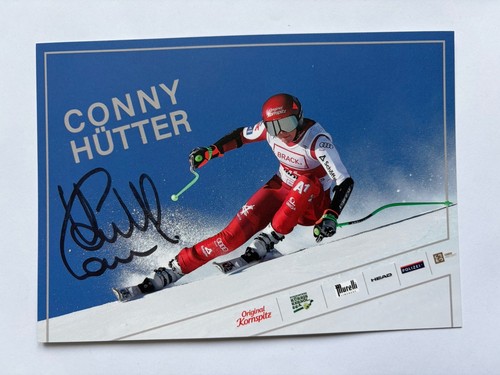 Original autogrammkarte ski - original,